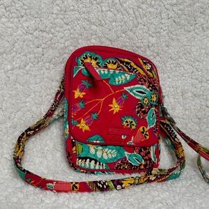 Vera Bradley Rumba Pattern Mini Hipster Crossbody NWOT & Lanyard Keyring GUC